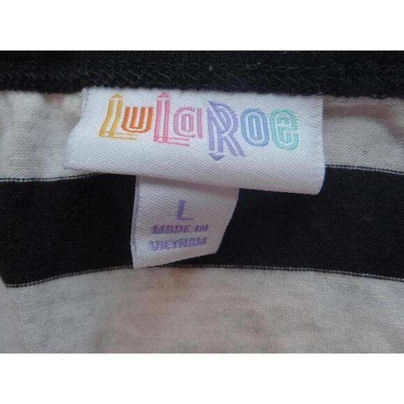 LuLaRoe Black and White Striped Shirt - Stylish and Versatile - Picture 3 of 3